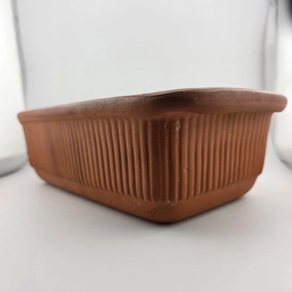 Terracotta Loaf Pan Baking Dish Clay Ramekin Oven‎ Safe Bread Cake